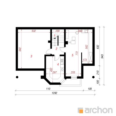  Maja vorstirohtudes (P) 0. korruse plaan